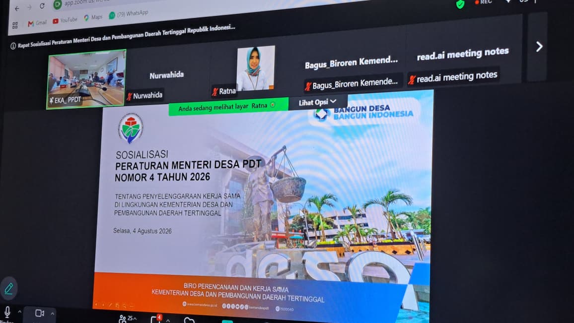 Tingkatkan Tata Kelola Kerja Sama, Ditjen PPDT Sosialisasikan Permendesa Nomor 4 Tahun 2026